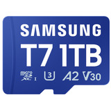Samsung T7 microSDXC 1 To, Carte mémoire Bleu
