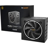 be quiet! Pure Power 12M alimentation  modulaire 1200 watt Noir, 1x 12V-2x6, 4x PCIe, 80 Plus Gold, 1200 W, 100 - 240 V, 1250 W, 50/60 Hz, 15 - 7.5 A, 120 W