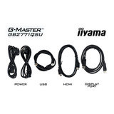iiyama G-Master Red Eagle GB2771QSU-B1 27" Moniteur gaming Noir, 1x DisplayPort, 2x HDMI, 2x USB-C, 2x USB-A, 200 Hz