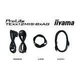 iiyama ProLite TE7512MIS-B4AG, Affichage public Noir (Mat), 2x HDMI | 1x DisplayPort | VGA | LAN | WiFi | 24/7 | Tactile