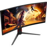 AOC CU34G4 34" Moniteur UltraWide gaming incurvé Noir/rouge, 1x DisplayPort, 2x HDMI, 180 Hz
