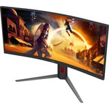 AOC CU34G4 34" Moniteur UltraWide gaming incurvé Noir/rouge, 1x DisplayPort, 2x HDMI, 180 Hz