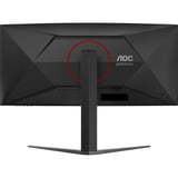 AOC CU34G4 34" Moniteur UltraWide gaming incurvé Noir/rouge, 1x DisplayPort, 2x HDMI, 180 Hz