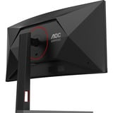 AOC CU34G4 34" Moniteur UltraWide gaming incurvé Noir/rouge, 1x DisplayPort, 2x HDMI, 180 Hz