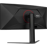 AOC CU34G4 34" Moniteur UltraWide gaming incurvé Noir/rouge, 1x DisplayPort, 2x HDMI, 180 Hz