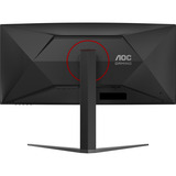 AOC CU34G4 34" Moniteur UltraWide gaming incurvé  Noir/Rouge, 180 Hz, HDMI, DisplayPort, AMD FreeSync