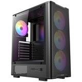 Antec VX310 ARGB boîtier midi tower Noir | 3x USB-A | Window