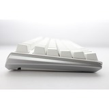 Ducky One 3 Classic White, clavier gaming Blanc/Argent, Layout BE, Red Cherry MX RGB, LED RGB, ABS