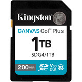 Kingston Canvas Go! Plus SDXC 1 To, Carte mémoire Noir, Classe 10, UHS-I U3, V30