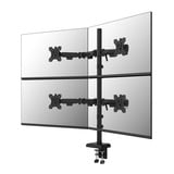 DS60-600BL2-2 Bras de moniteur quadruple pour quatre écrans 10-32", Support de moniteur