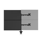Neomounts DS60-600BL2-2 Bras de moniteur quadruple pour quatre écrans 10-32", Support de moniteur Noir