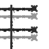 Neomounts DS60-600BL2-2 Bras de moniteur quadruple pour quatre écrans 10-32", Support de moniteur Noir