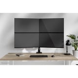 Neomounts DS60-600BL2-2 Bras de moniteur quadruple pour quatre écrans 10-32", Support de moniteur Noir