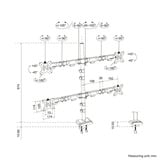 Neomounts DS60-600BL2-2 Bras de moniteur quadruple pour quatre écrans 10-32", Support de moniteur Noir