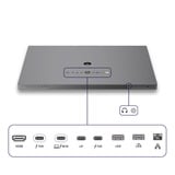Philips Brilliance 27E3U7903 27" 5K UHD Moniteur  Gris, HDMI, Thunderbolt 4, USB, LAN, Webcam