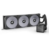 Sharkoon S100 ARGB, Watercooling Noir, Connecteur de ventilateur PWM à 4 broches