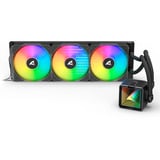 Sharkoon S100 ARGB, Watercooling Noir, Connecteur de ventilateur PWM à 4 broches