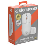 SteelSeries Sensei Pro Mini, Souris gaming Blanc, 100 - 42 000 DPI, 8K, UWB / 6 GHz