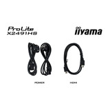iiyama ProLite X2491HS-B1 23.8" Moniteur  Noir, 120 Hz, HDMI, DisplayPort, Audio