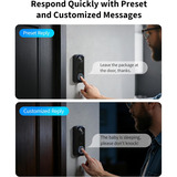 Aqara Camera de sonnette G400 (filaire), Sonnette de porte Noir, 2K