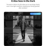 Aqara Camera de sonnette G400 (filaire), Sonnette de porte Noir, 2K
