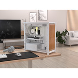 Corsair FRAME 5000D WOOD RS boîtier midi tower Blanc/bois | 3x USB-C | Window