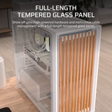 Corsair FRAME 5000D WOOD RS boîtier midi tower Blanc/bois | 3x USB-C | Window
