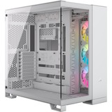 Corsair iCUE LINK 6500X RGB boîtier midi tower Blanc | 4x USB-A | 1x USB-C | RGB | Verre Trempé