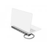 DeLOCK DeLock USB Type-C Slim Dockingstation 4K, Station d'accueil Gris, HDMI, 4x USB-A 3.2 (5 Gbit/s), USB-C 3.2 (5 Gbit/s), MicroSD, SD, TB 3, RJ-45