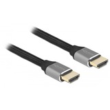 DeLOCK High Speed HDMI, Câble Gris, 2 mètres, 8K 60Hz, 48 Gbps