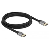 DeLOCK High Speed HDMI, Câble Gris, 2 mètres, 8K 60Hz, 48 Gbps