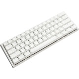 Ducky One 3 Mini White, clavier gaming Blanc/Argent, Layout BE, Cherry MX RGB Brown, LED RGB, 60%, ABS