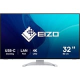 EIZO FlexScan EV3240X-WT 32" 4K UHD Moniteur  Blanc, 2x HDMI, DisplayPort, 3x USB-A, USB-B, 2x USB-C, RJ-45