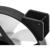 Fractal Design Prisma AL-18 ARGo PWM, Ventilateur de boîtier Noir/Blanc, Connecteur PWM à 4 broches pour le ventilateur