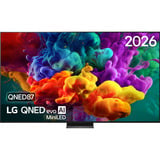 LG QNED87 evo AI 100" Ultra HD QNED TV Noir, 4x HDMI, 2x USB, Optique, Bluetooth, LAN, WLAN, CI+, HDR10, Dolby Vision