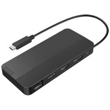 Lenovo USB-C Travel Dock pour 2 écrans, Station d'accueil Noir