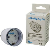 Shelly Plug PM Gen3, Prise de courant Blanc, Wi-Fi, Bluetooth, 16 A, monitoring