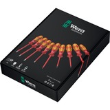Wera 160 i/162 i/167 i/9 Jeu de tournevis Kraftform Plus Série 100, 9 pièces Rouge/Jaune