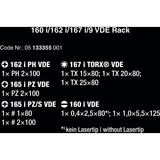 Wera 160 i/162 i/167 i/9 Jeu de tournevis Kraftform Plus Série 100, 9 pièces Rouge/Jaune