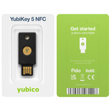 Yubico YubiKey 5 NFC, Clé de sécurité Noir, USB-A, NFC