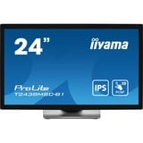 iiyama ProLite T2438MSC-B1 23.8" Moniteur tactile Noir (Mat), 1x DisplayPort, 1x HDMI, 2x USB-A
