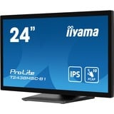 iiyama ProLite T2438MSC-B1 23.8" Moniteur tactile  Noir (Mat), Touch, HDMI, DisplayPort, USB, Audio