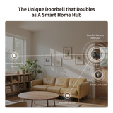 Aqara Sonnette vidéo intelligente G410 Select, Sonnette de porte Noir, Wi-Fi, Bluetooth, Zigbee, Matter