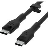 Belkin BOOSTCHARGE Flex USB-A avec Lightning, Câble Noir, 3 mètres