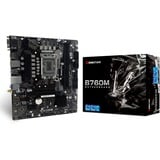 Biostar B760MX2-E carte mère socket 1700 Noir, RAID, Gb-LAN, Sound, µATX)