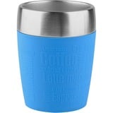Emsa TRAVEL CUP Tasse Bleu, Gobelet thermique Bleu/en acier inoxydable, Unique, 0,2 L, Bleu