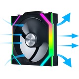 Lian Li UNI FAN SL120 Wireless, Ventilateur de boîtier Noir, 3 pièces, connecteur de ventilateur PWM à 4 broches