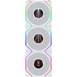 Lian Li UNI FAN TL LCD FLEX ventilateurs de boîtier RGB  Blanc, 3 pièces, 124 x 120 x 28 mm, PWM