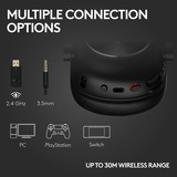 Logitech G PRO X 2 LIGHTSPEED Wireless casque gaming over-ear Noir, PC, PlayStation 5, PlayStation 4, Nintendo Switch