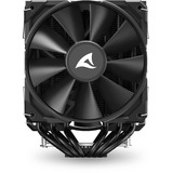 Sharkoon A60 Refroidisseur CPU Noir, Connecteur de ventilateur PWM à 4 broches